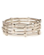 Silver Amor Bangle Set
